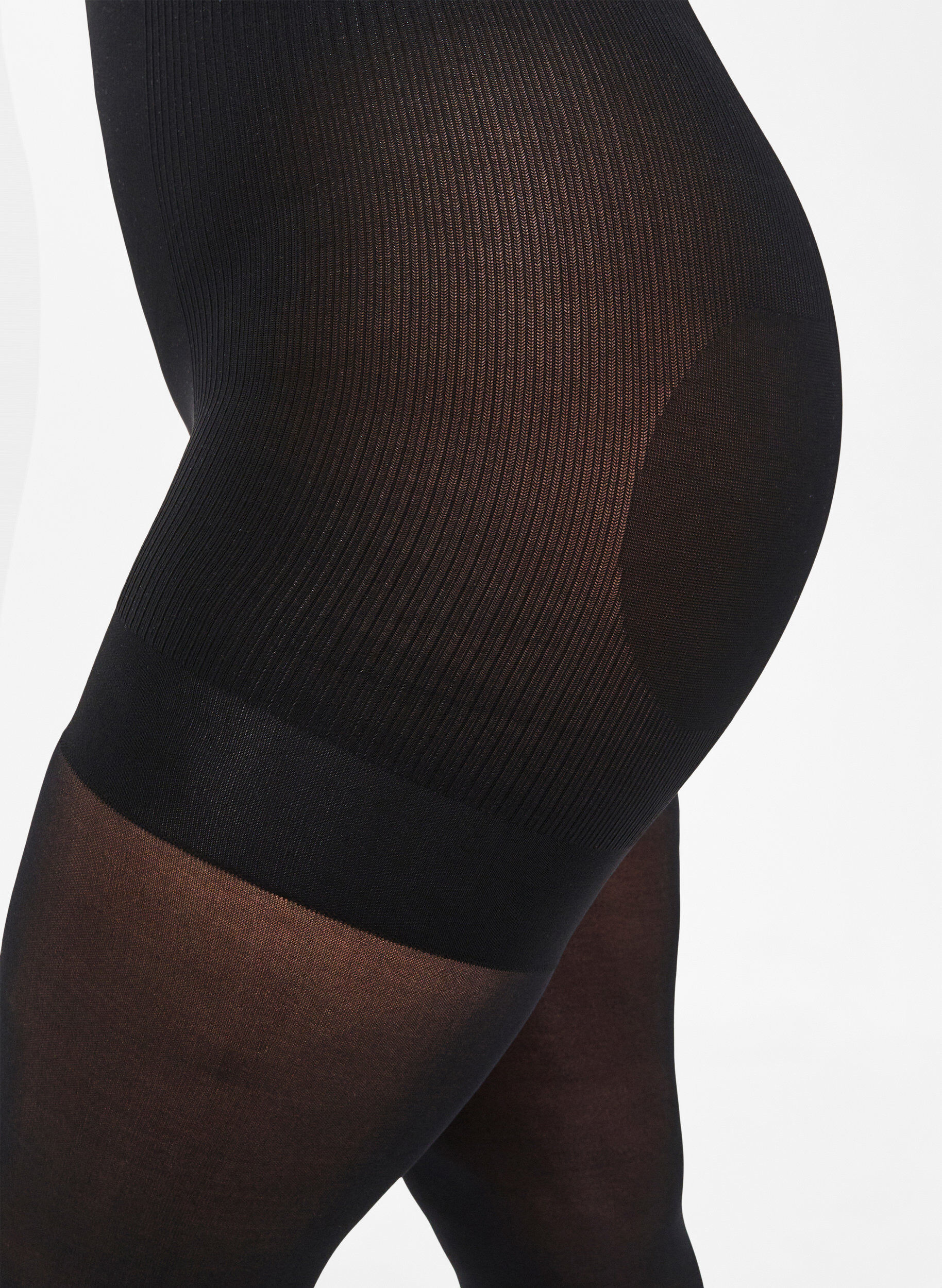 ZizziSukkahousut 40 denieri&auml; push up -efektill&auml;, Musta, Model image number 2