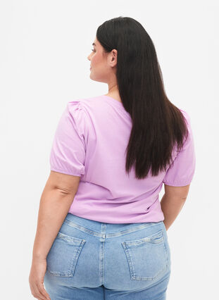 Puuvillainen t-paita 2/4-hihoilla, Lupine, Model image number 1