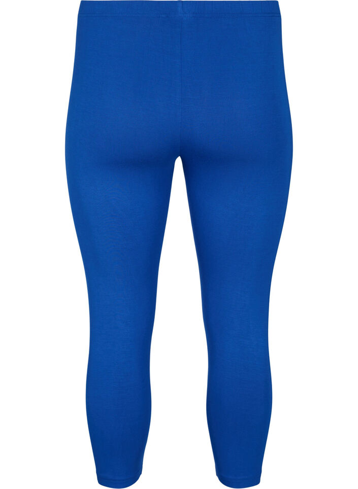 3/4-pituiset viskoosileggingsit, Sininen, Packshot image number 1