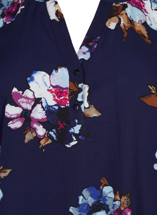 FLASH – Pitkähihainen pusero painatuksella, Big Blue Flower, Packshot image number 2