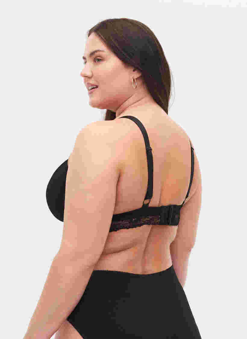 Pitsiset rintaliivit nauhayksityiskohdalla, Black, Model image number 1