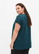 Lyhythihainen t-paita treeniin kuosilla, Deep Teal/Pacific, Model image number 1