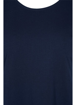 Puuvillainen t-paita lyhyillä hihoilla, Night Sky Solid, Packshot image number 2