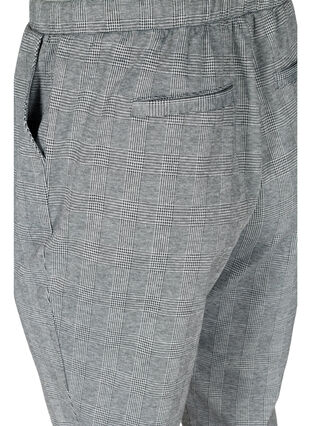Ruudulliset housut taskuilla , Black Check, Packshot image number 3