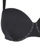 Muotoutuva rintaliivi strassikoristeilla, Musta, Packshot image number 3