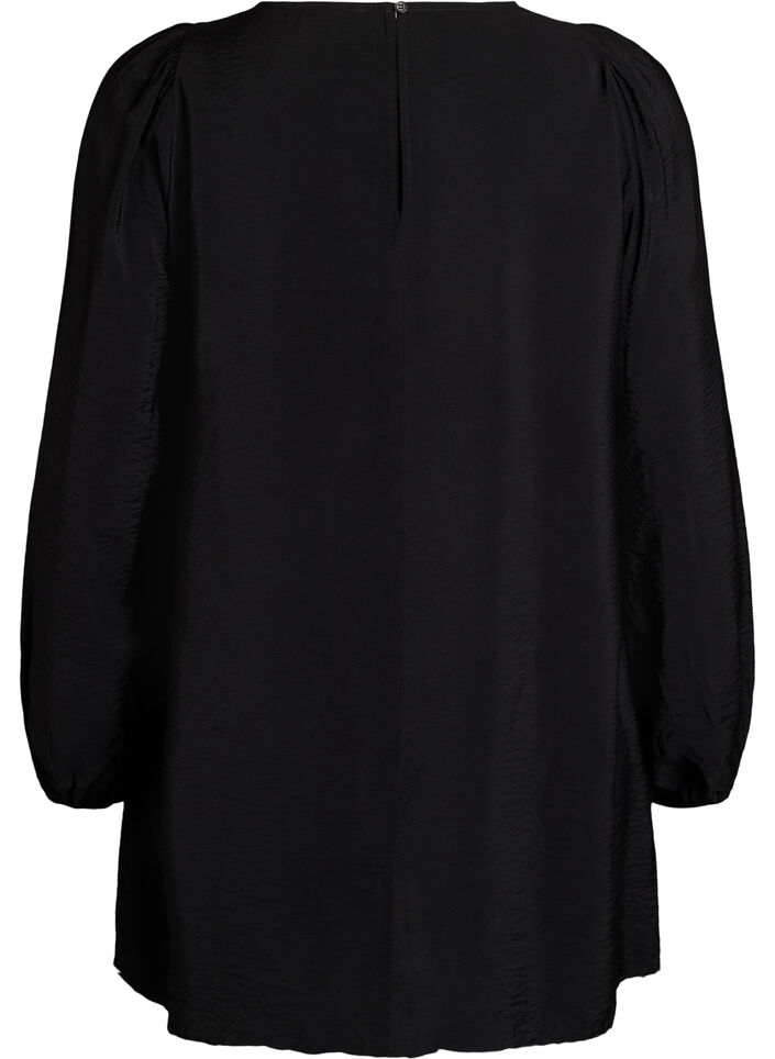 Viskoositunika pitsiyksityiskohdalla, Musta, Packshot image number 1