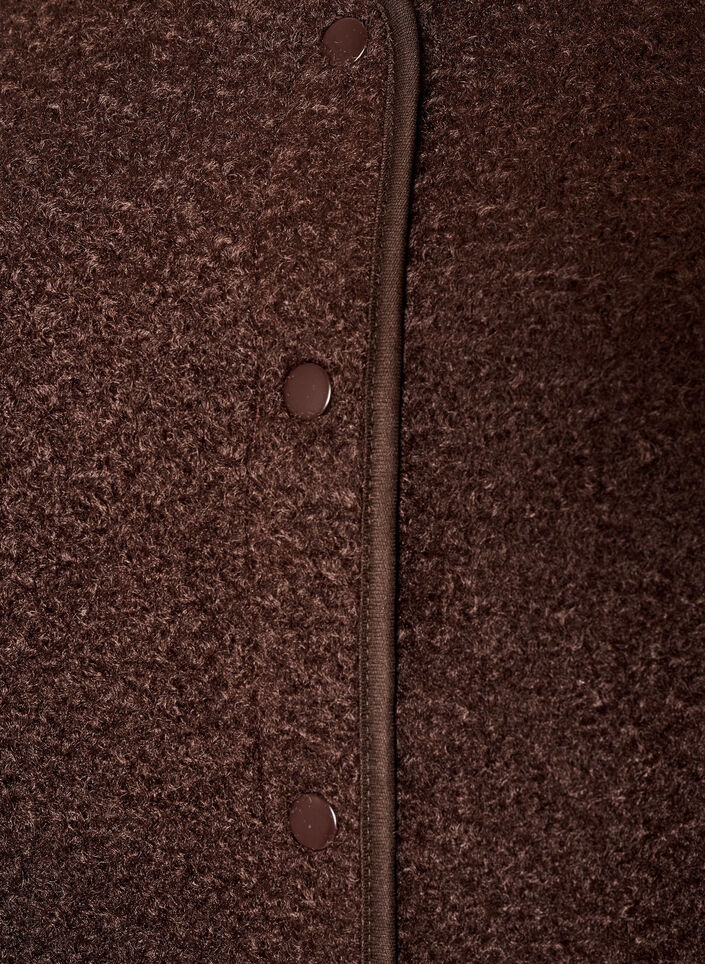 Fleece-liivi neppareilla ja sivutaskuilla, Ruskea, Packshot image number 2