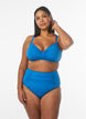 Bikiniliivit, joissa on kaarituet ja laskostus, Sininen, Model image number 1