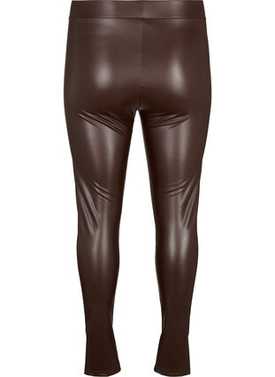 Päällystetyt leggingsit, joissa on harjattu sisäpuoli, Coffee Bean, Packshot image number 1