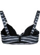 Bikiniliivi kuviolla ja kaarituella, Black White Stripe, Packshot image number 1