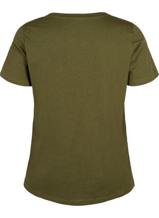 Puuvillainen t-paita painatuksella, Ivy Green MADE WITH, Packshot image number 1