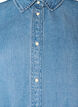 Lyocell-denimmekko napeilla ja lyhyill&auml; hihoilla, Sininen, Packshot image number 2