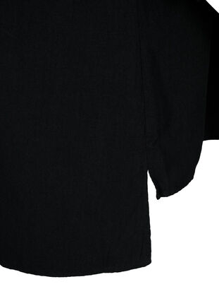 FLASH - Puuvillainen pusero puolipitkillä hihoilla, Black, Packshot image number 3