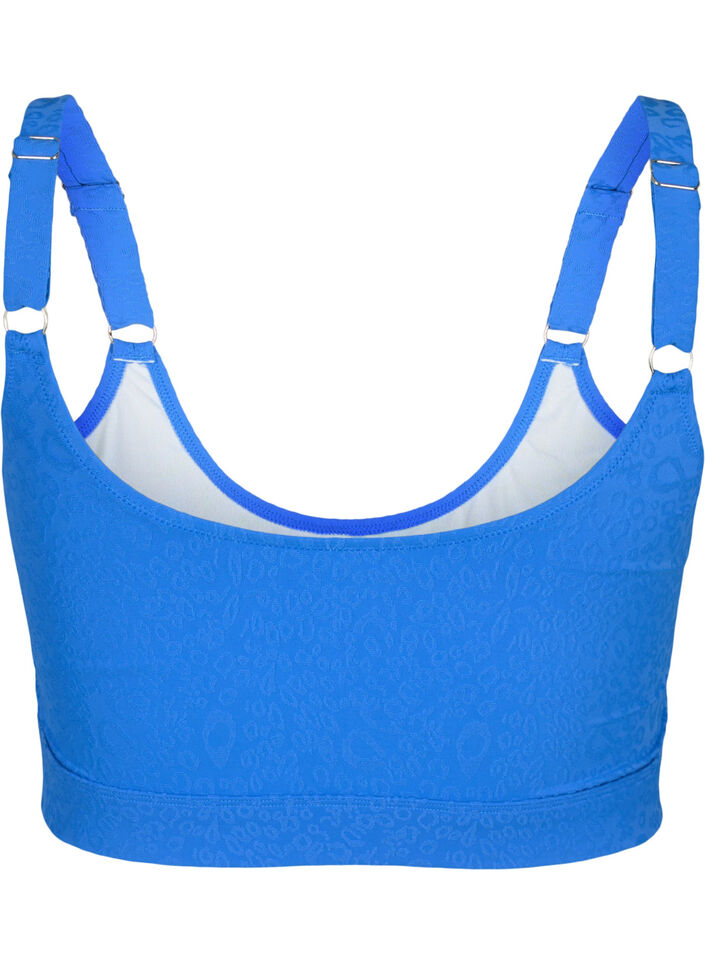 Leopardikuvioinen bikiniyläosa, Palace Blue, Packshot image number 1