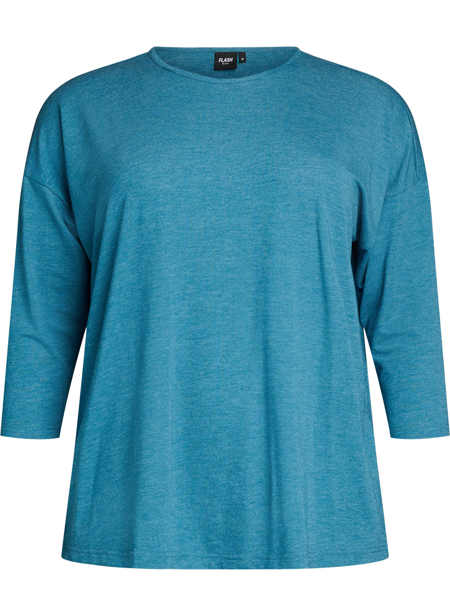 ZizziJersey -pusero 3/4-hihoilla, Sininen, Packshot image number 0