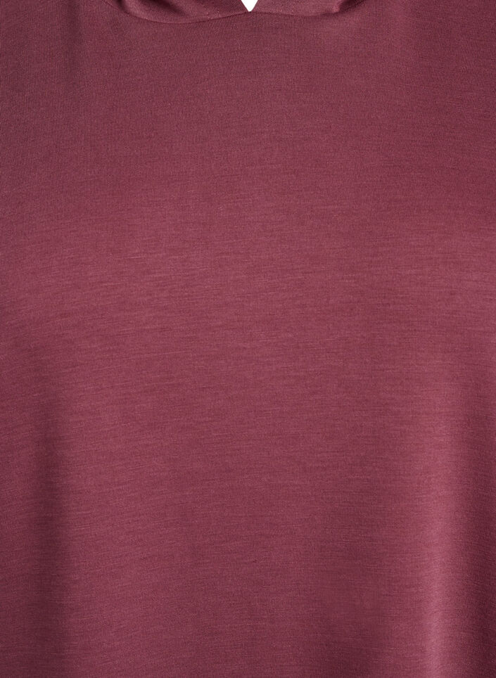 Lyhythihainen collegemekko modaalisekoitteesta, Ruskea, Packshot image number 2