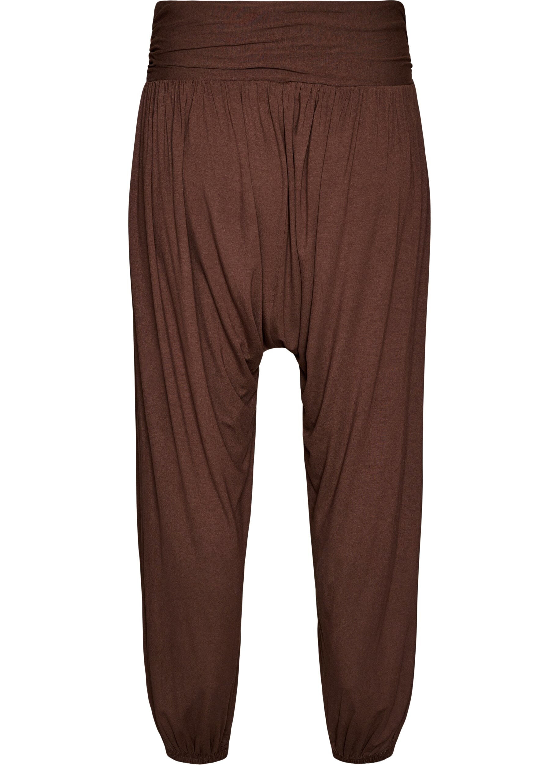 ZizziRennot haaremihousut, Ruskea, Packshot image number 1