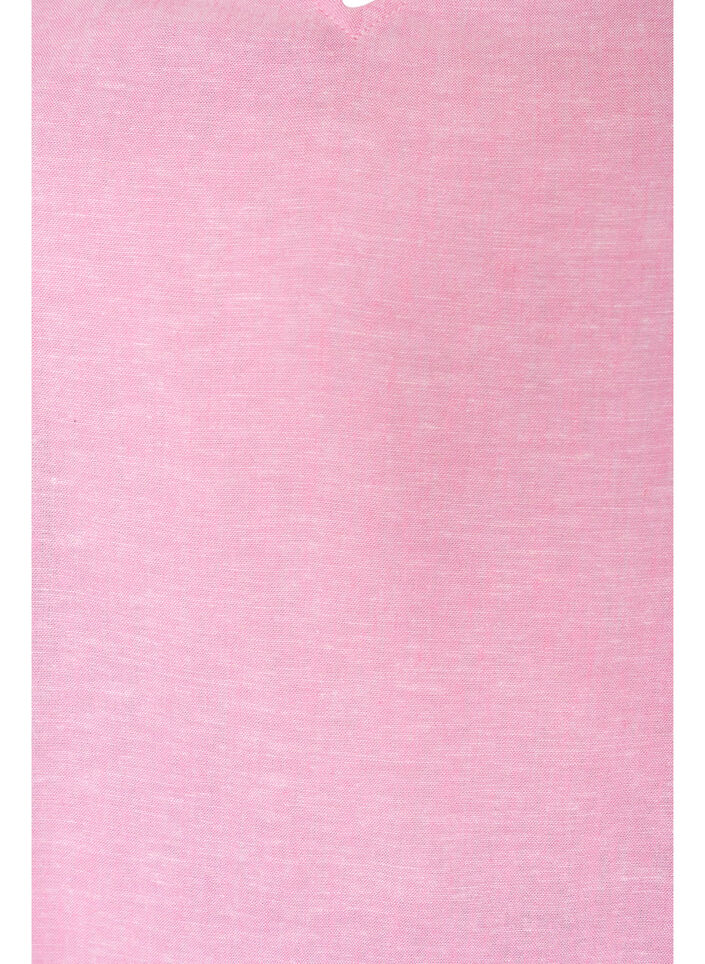 Viskoosi- ja pellavapusero r&ouml;yhel&ouml;hihoilla, Vaaleanpunainen, Packshot image number 2