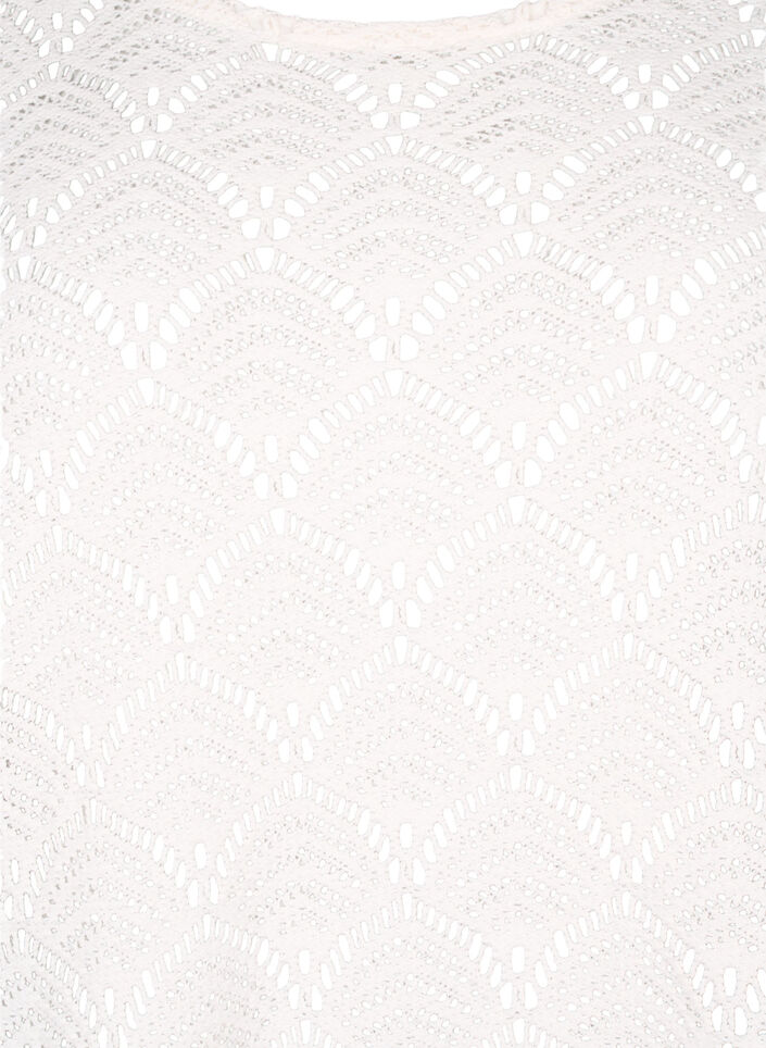 Virkattu Pusero, jossa 3/4-hihat, Sandshell, Packshot image number 2