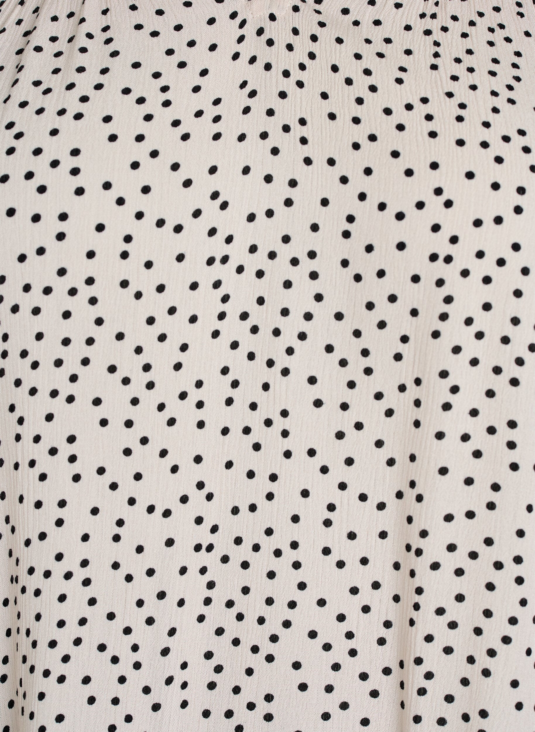 Zizzi Kuvioitu viskoosipusero r&ouml;yhel&ouml;yksityiskohdilla, Vanilja, Packshot image number 2