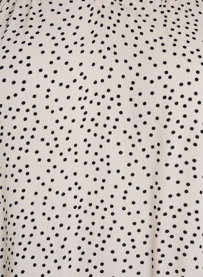 Kuvioitu viskoosipusero r&ouml;yhel&ouml;yksityiskohdilla, Vanilja, Packshot image number 2