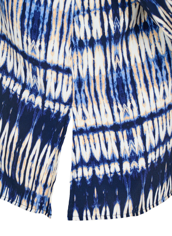 Kuviollinen paita, Sininen, Packshot image number 3