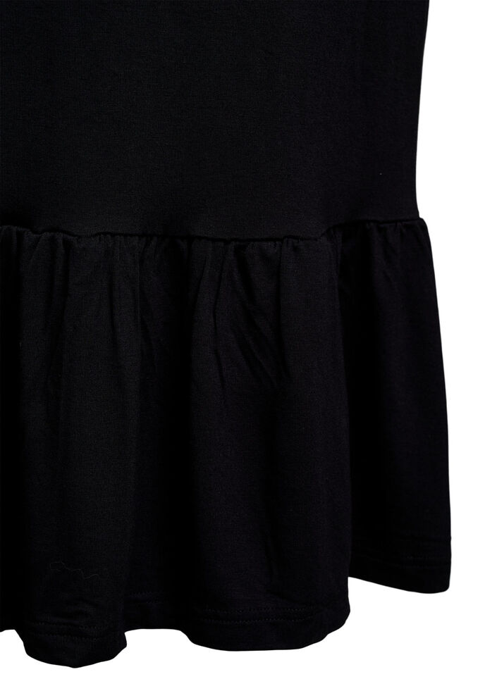 Viskoosinen rantamekko punotuilla olkaimilla, Musta, Packshot image number 3