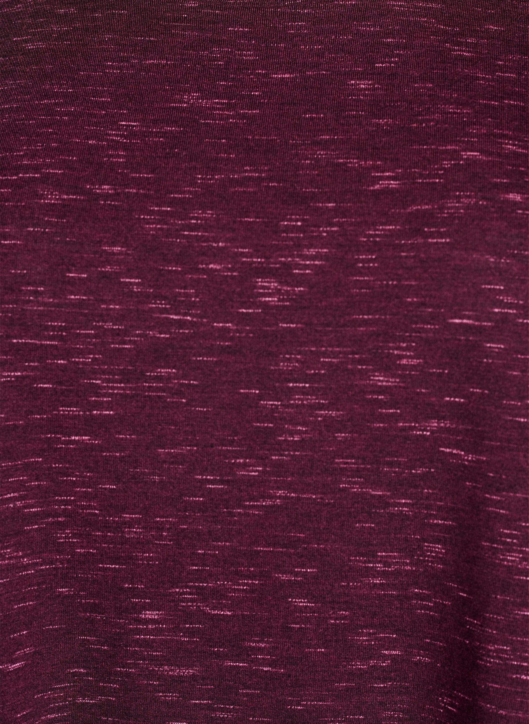 ZizziRento treenipaita lyhyill&auml; hihoilla, Tumma Bordeaux, Packshot image number 2