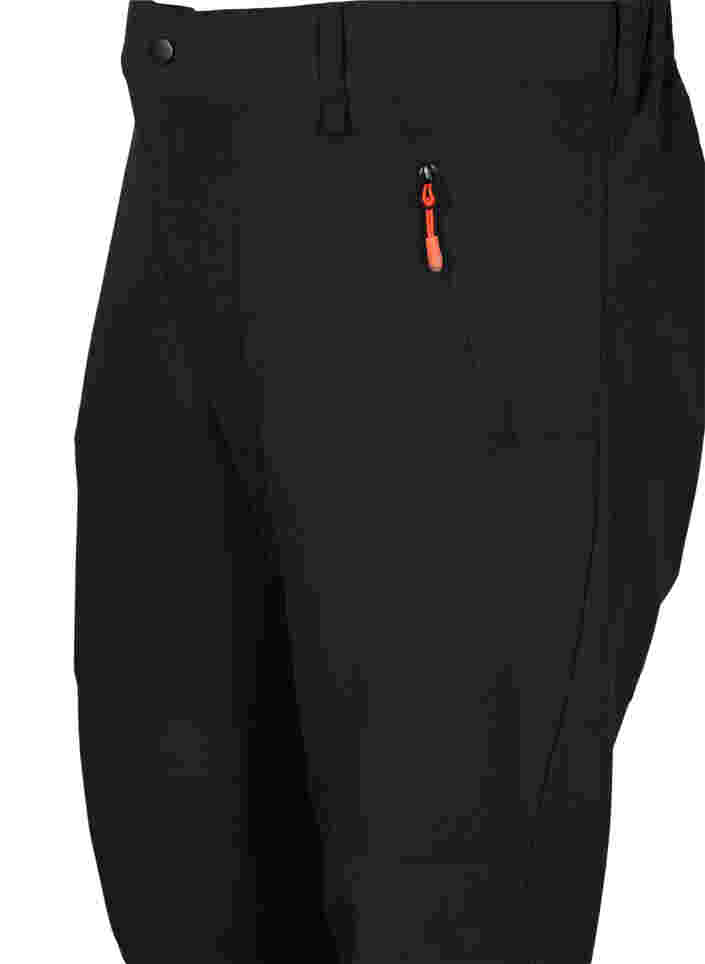 Vaellushousut irrotettavilla lahkeilla, Black, Packshot image number 2