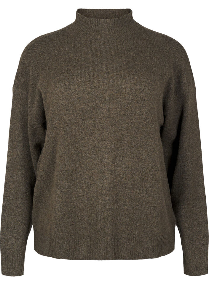 Neulottu villapusero korkealla kaula-aukolla, Sea Turtle Mel., Packshot image number 0