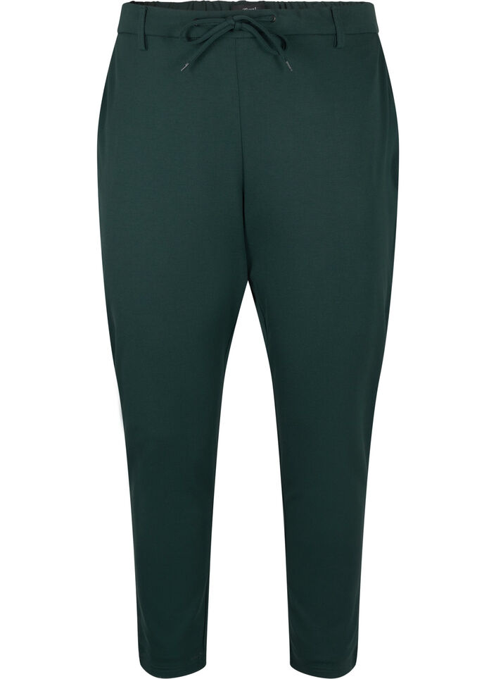 Cropped Maddison-housut, Vihre&auml;, Packshot image number 0