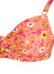 Kaarituelliset bikiniyl&auml;osa kuosilla, Oranssi, Packshot image number 2
