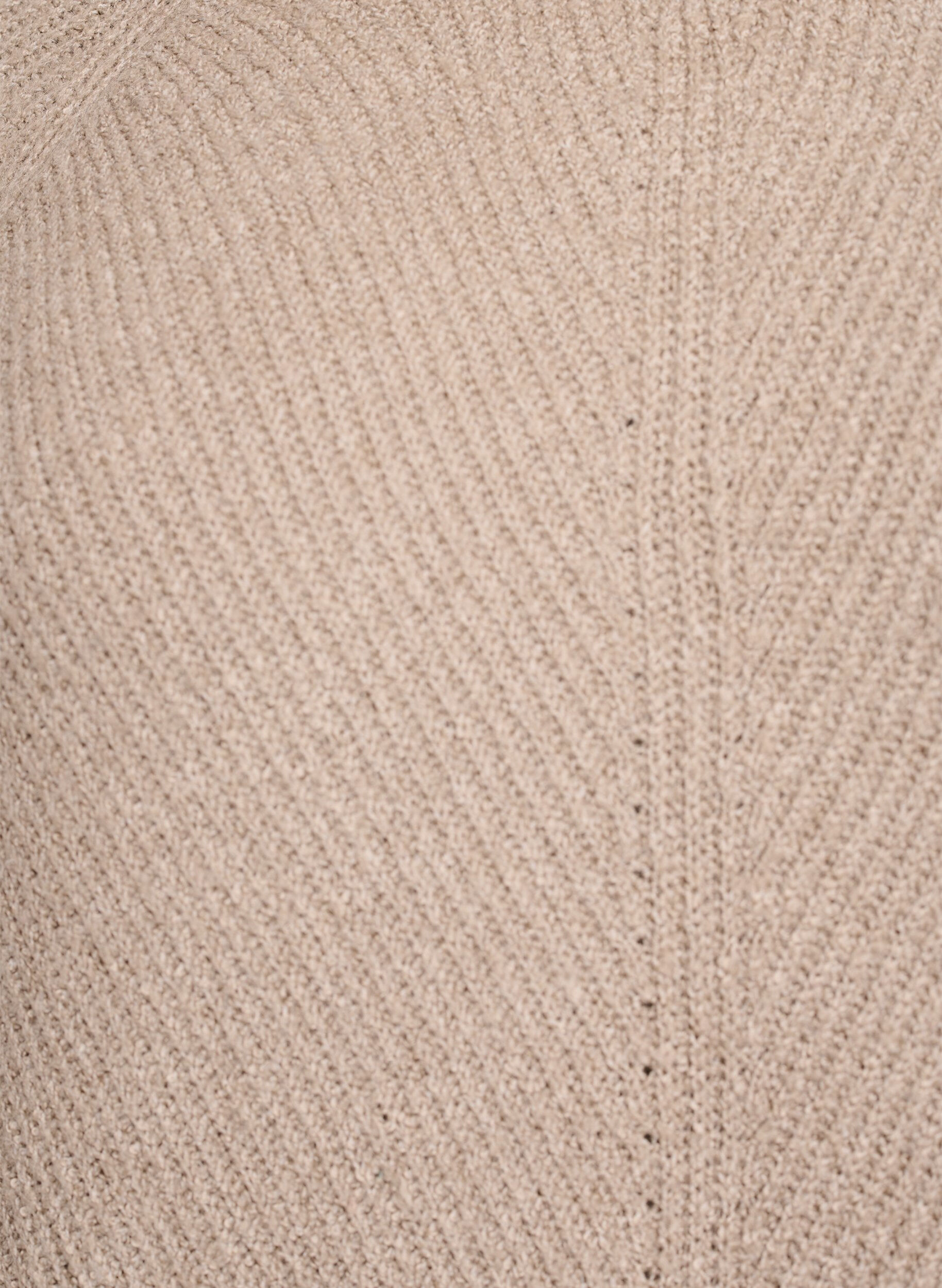 ZizziNeulepusero, jossa on vinoraitakuvio ja raglanhihat, Beige, Packshot image number 2