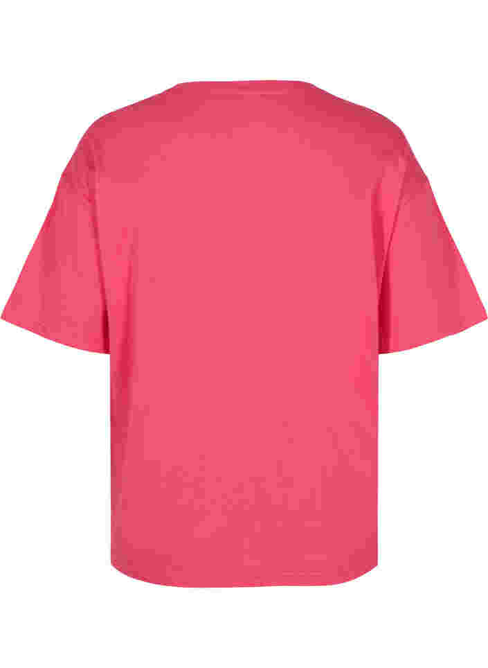 Puuvillainen t-paita treeniin, Azalea, Packshot image number 1