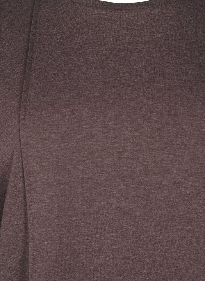 Rento jersey-pusero saumarakkailla, Ruskea, Packshot image number 2
