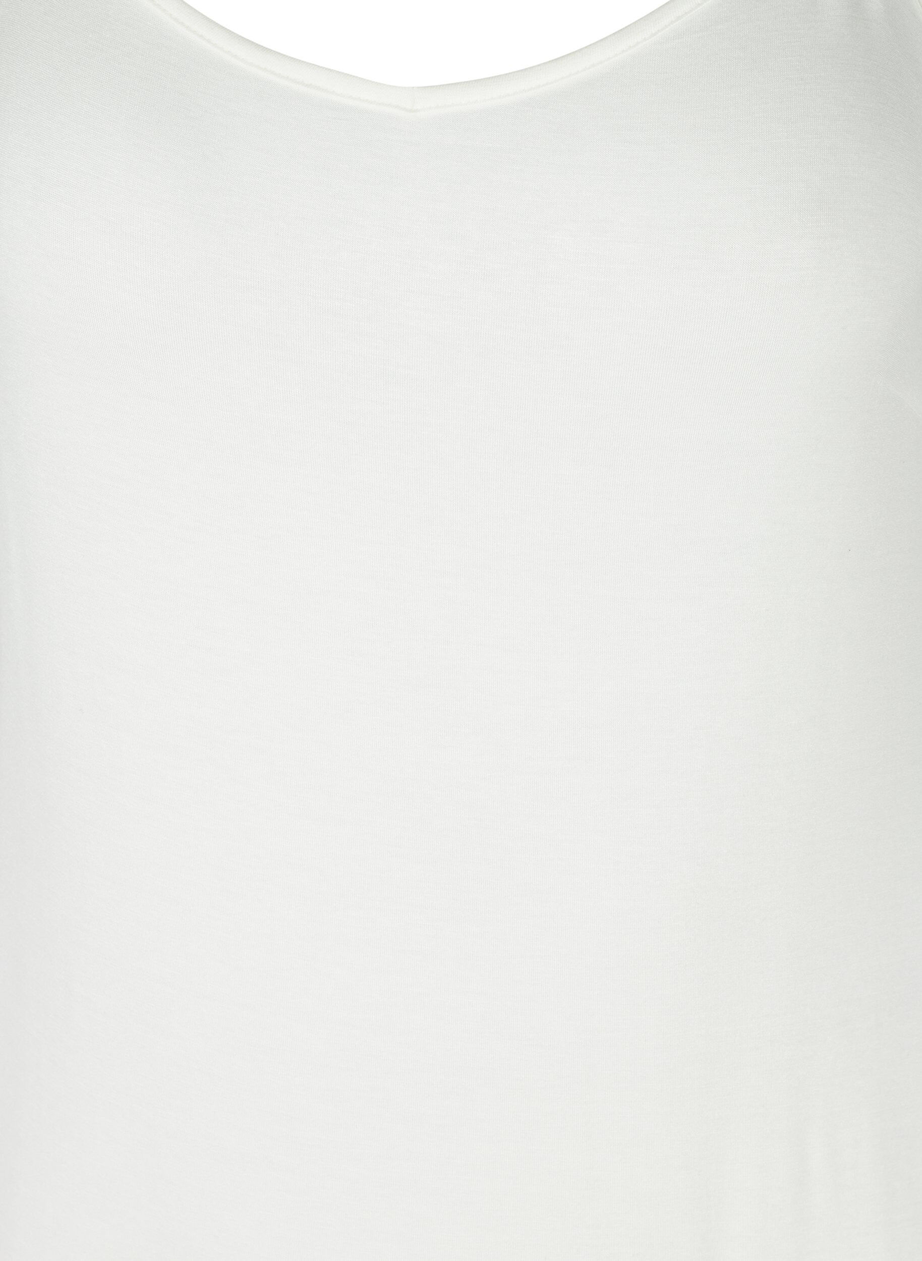 Zizzi Yksiv&auml;rinen alusmekko viskoosista, Valkoinen, Packshot image number 2