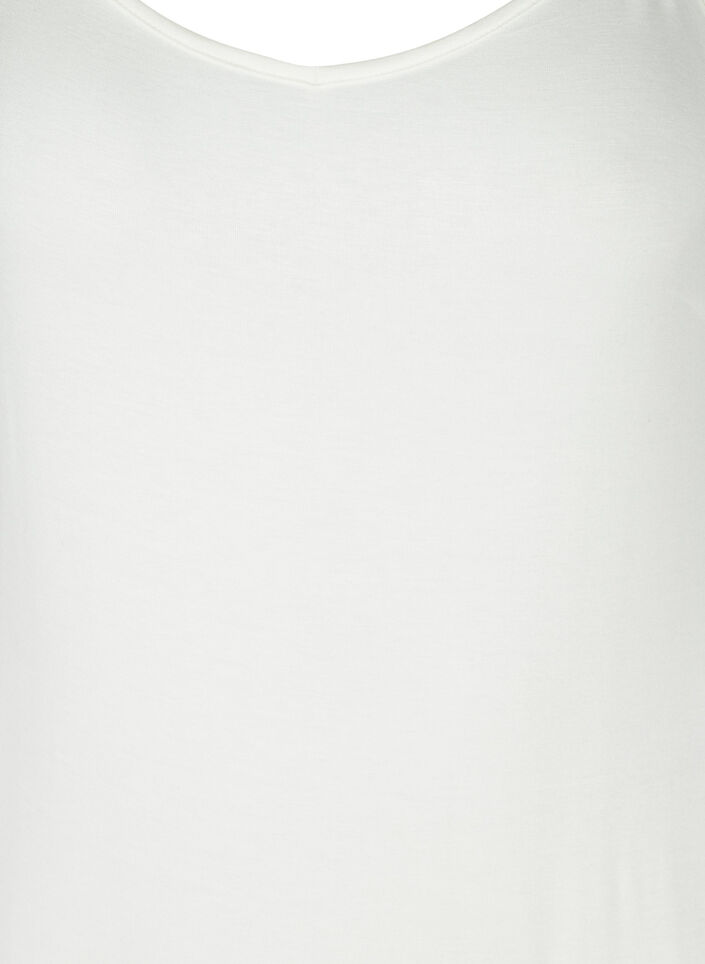 Yksivärinen alusmekko viskoosista, Valkoinen, Packshot image number 2