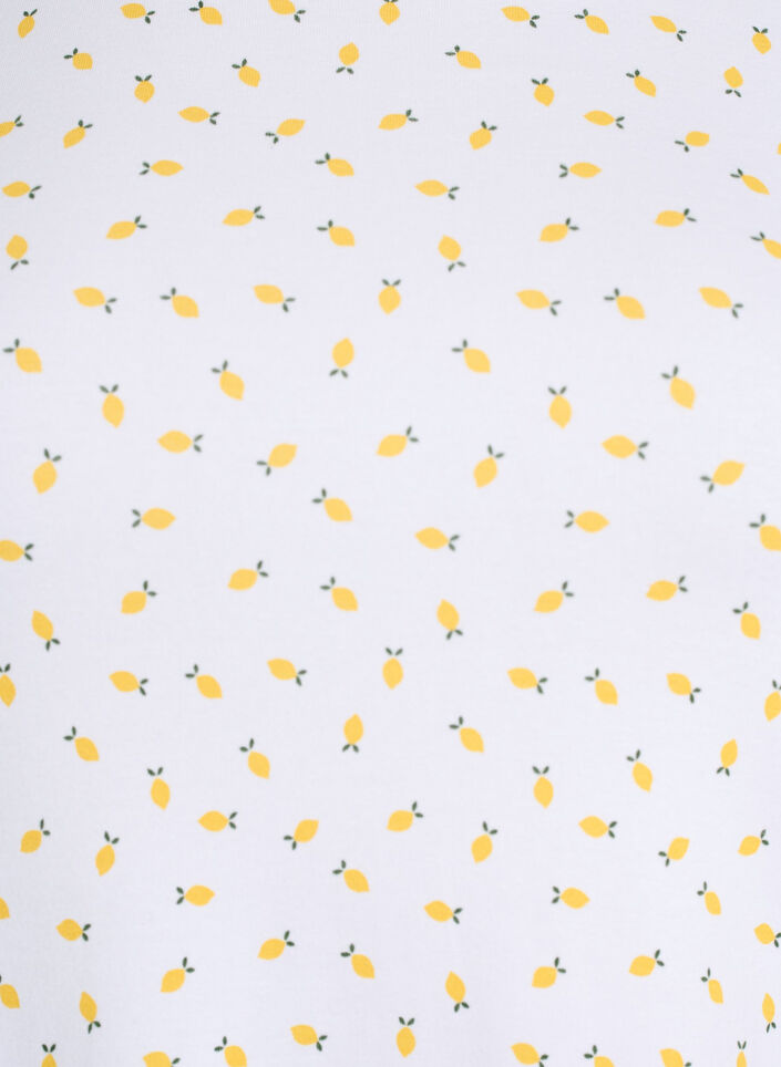 Puuvillainen T-paita kauttaaltaan printill&auml;, Valkoinen, Packshot image number 2