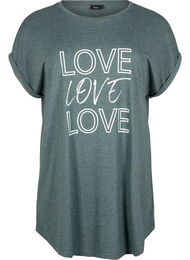 Lyhythihainen y&ouml;paita tekstipainatuksella, 