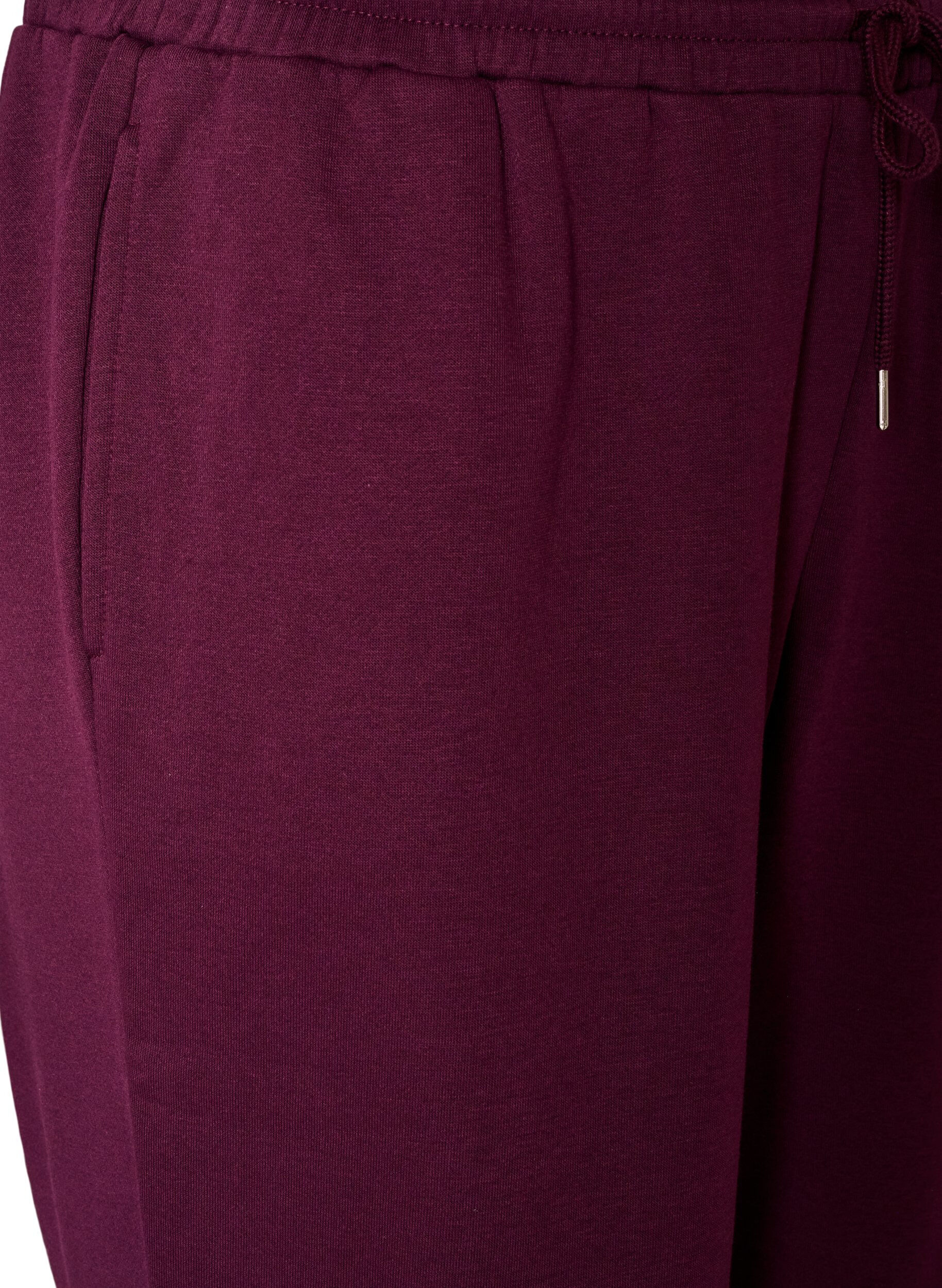 ZizziKorkeavy&ouml;t&auml;r&ouml;iset collegehousut kiristysny&ouml;rill&auml;, Violetti, Packshot image number 2