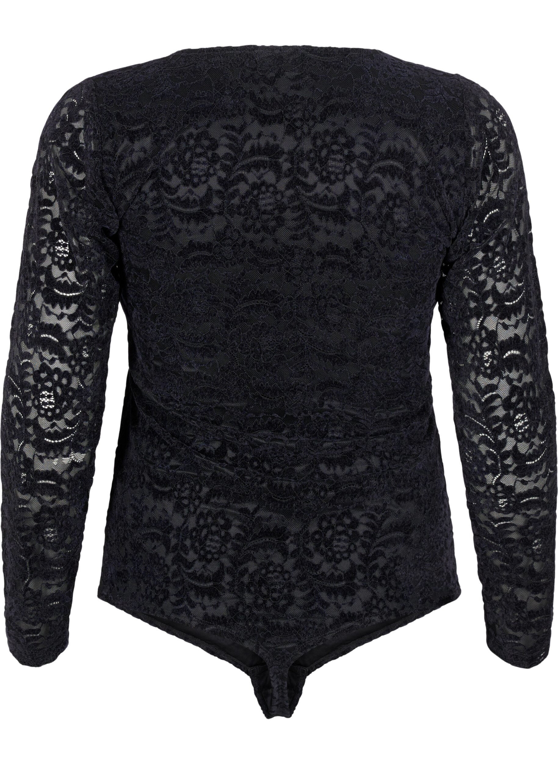 Zizzi Body pitkill&auml; hihoilla, Black, Packshot image number 1