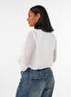 Paitapusero pitsisomisteella ja pilkkukuviolla, Vanilja, Model image number 2