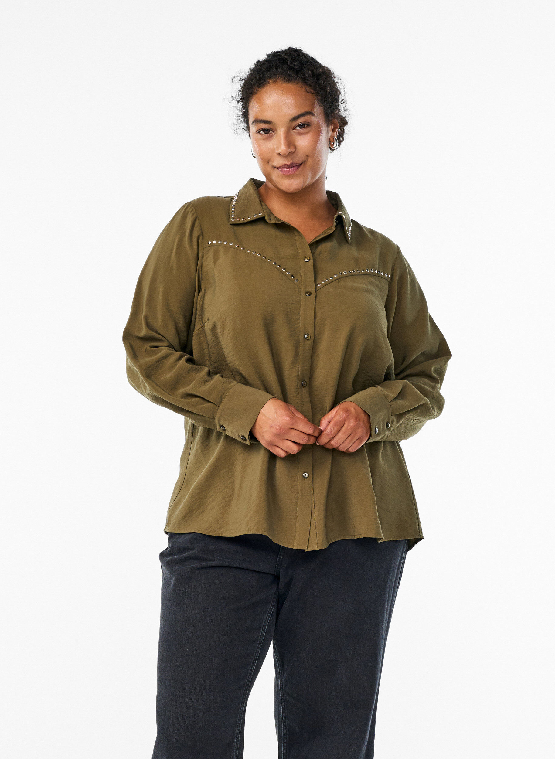 Paita niiteill&auml;, Vihre&auml;, Model