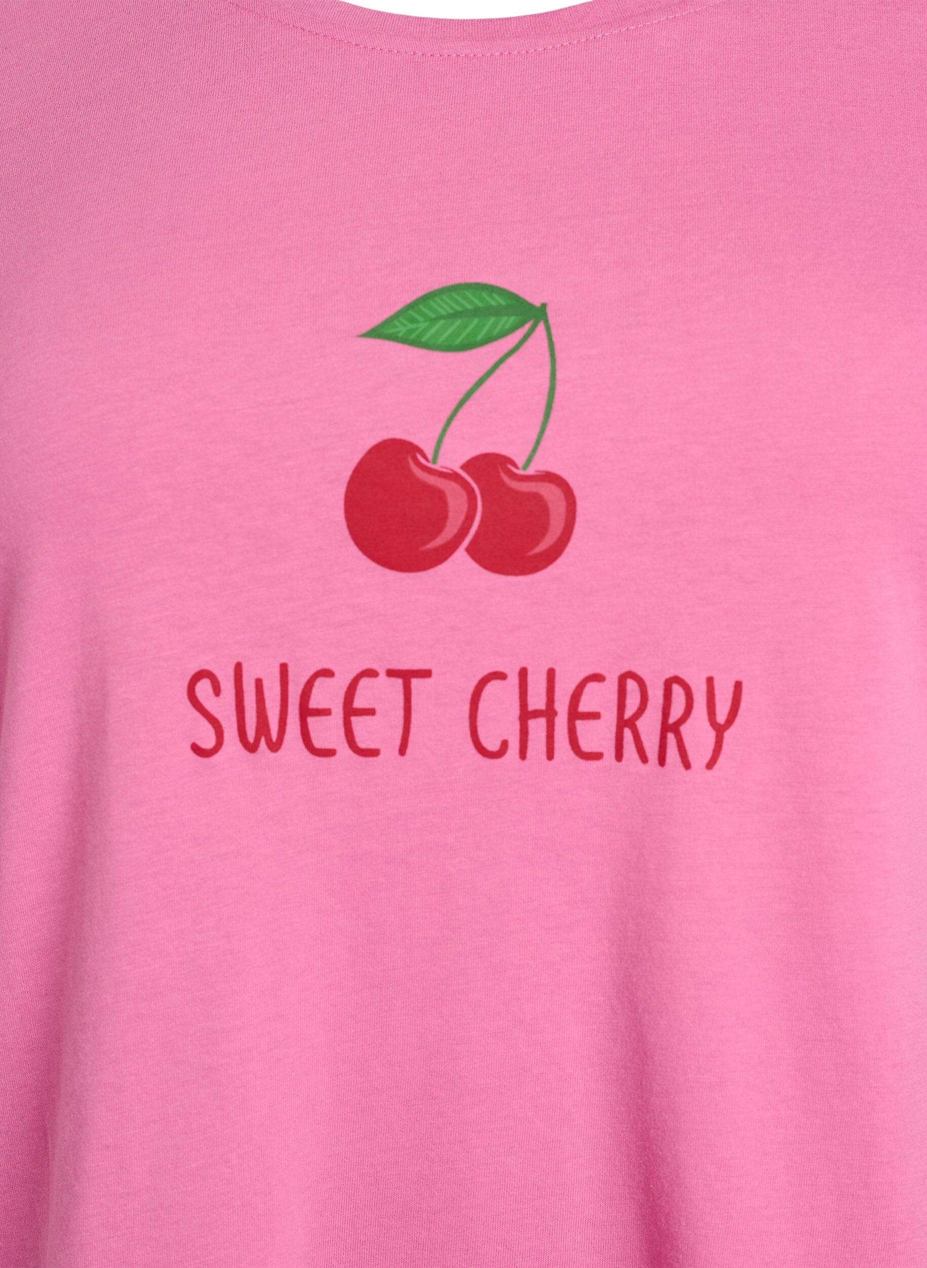 ZizziT-paita printill&auml;, Vaaleanpunainen, Packshot image number 2