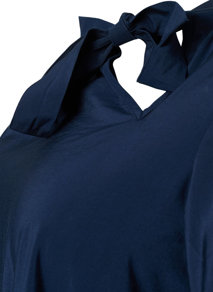 Pitkähihainen viskoosimekko rusetilla, Total Eclipse, Packshot image number 2