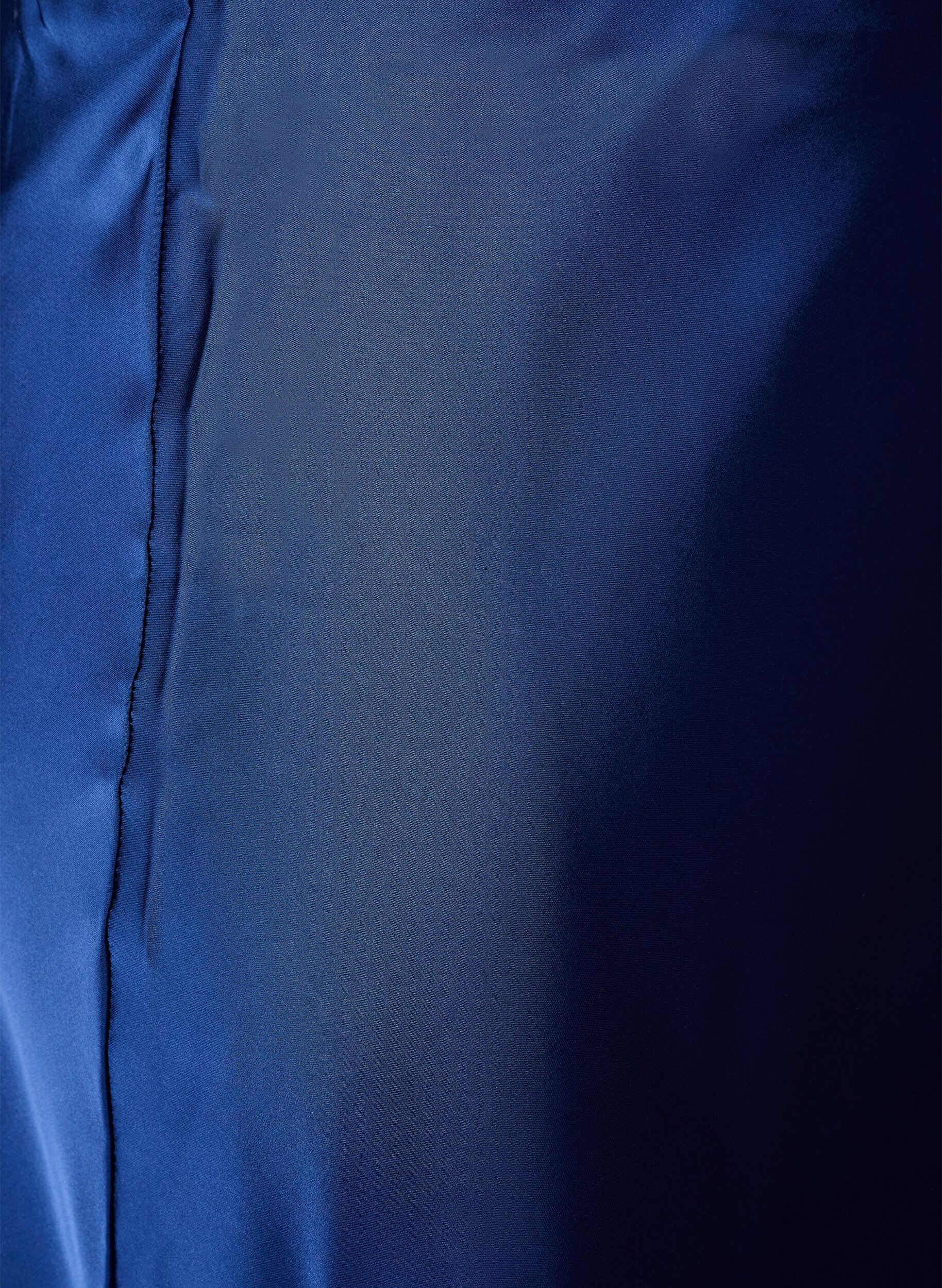 ZizziSatiininen midihame, Sininen, Packshot image number 2
