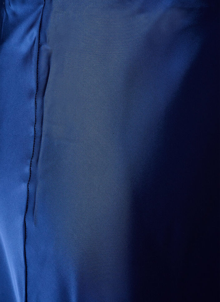 Satiininen midihame, Sininen, Packshot image number 2