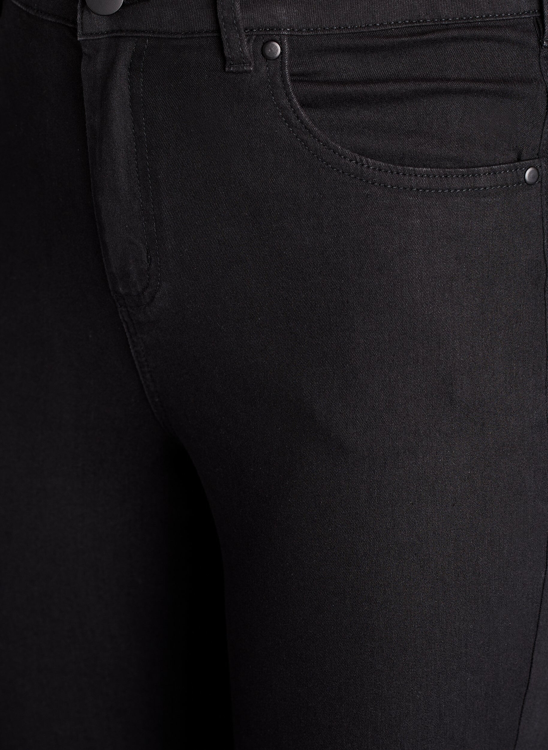 ZizziAmy korkea vy&ouml;t&auml;r&ouml;iset super slim fit -farkut, Musta, Packshot image number 2