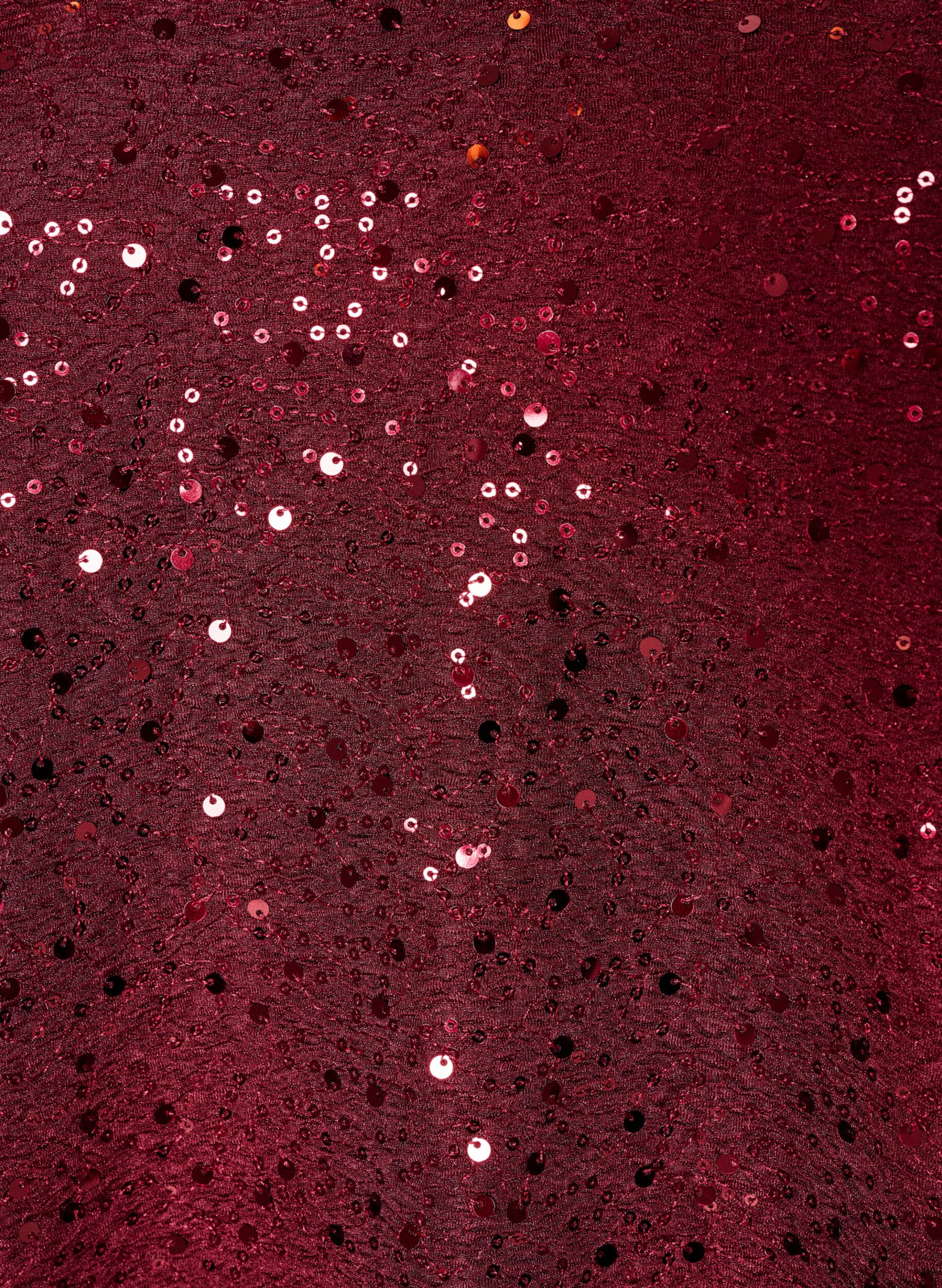 ZizziPaljettipusero pallohihoilla, Punainen, Packshot image number 2