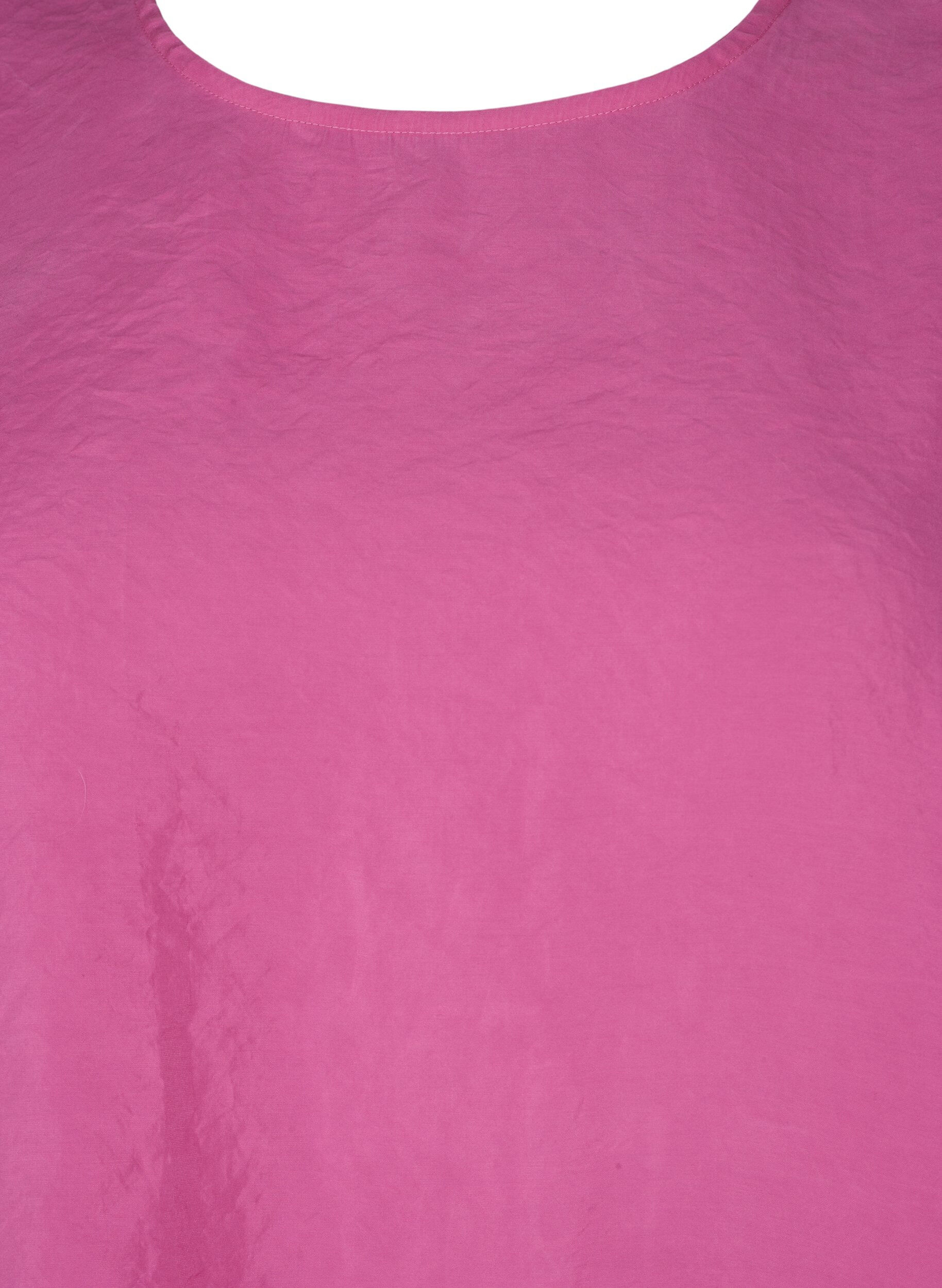 Zizzi Tencel &trade; -modaalista valmistettu pusero kirjotuilla yksityiskohdilla., Phlox Pink, Packshot image number 2